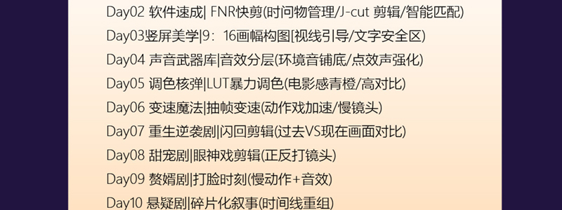 短剧剪辑师课程